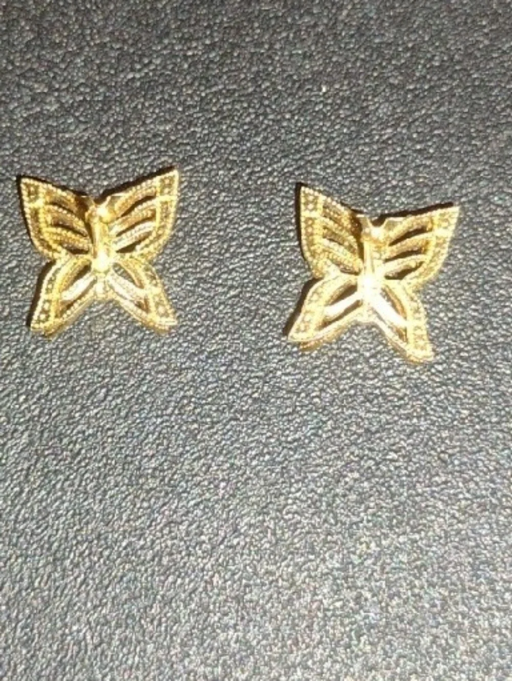 Gold Butterfly Stud Earrings - Women Jewelry